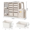 thumbnail image 7 of Kids Toys Storage Organizer with 10 Bins 2 Cabinets 3 Shelves, Multifunction Toys Books Storage Cabinet, 7 of 7