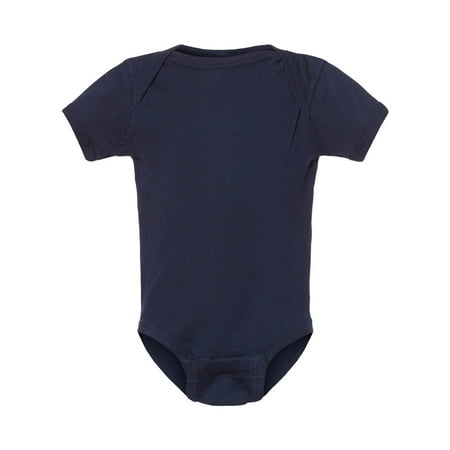 

(Price/each)Rabbit Skins 4400 Infant Lap Shoulder Bodysuit-Navy-24M