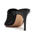 thumbnail image 3 of Schutz Sinara True Black Strap Slip On Open Toe Stiletto Mid Heeled Sandals (Black, 5.5), 3 of 6