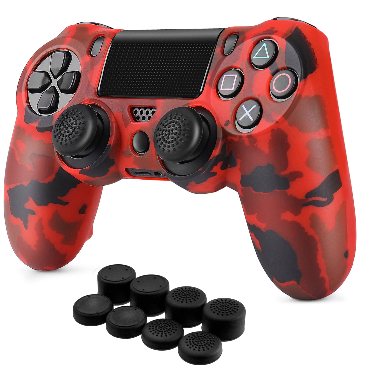 Wreck Mauve Mor PS4 / Slim / Pro Controller Skin Grip Cover Case Set - Protective Soft  Silicone Gel Rubber Shell & Anti-slip Thumb Stick Caps for Sony PlayStation  4 Controller Gaming Gamepad (Camo Red) - Walmart.com