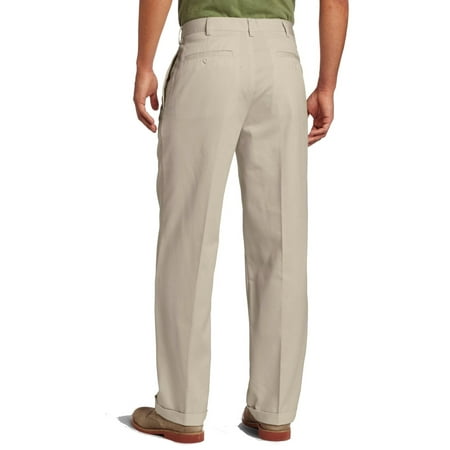 pleated khaki pants with cuffs