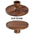 thumbnail image 6 of Cake Stand under $5! Yannianjz Cake Stand with Lid, Wooden Rotating Cake Stand with Dome Cover, Cake Plate Display Server Tray for Birthday Kitchen Party, 6 of 7