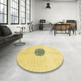 thumbnail image 3 of Ahgly Company Indoor Rectangle Abstract Bold Yellow Abstract Area Rugs, 2' x 5', 3 of 6