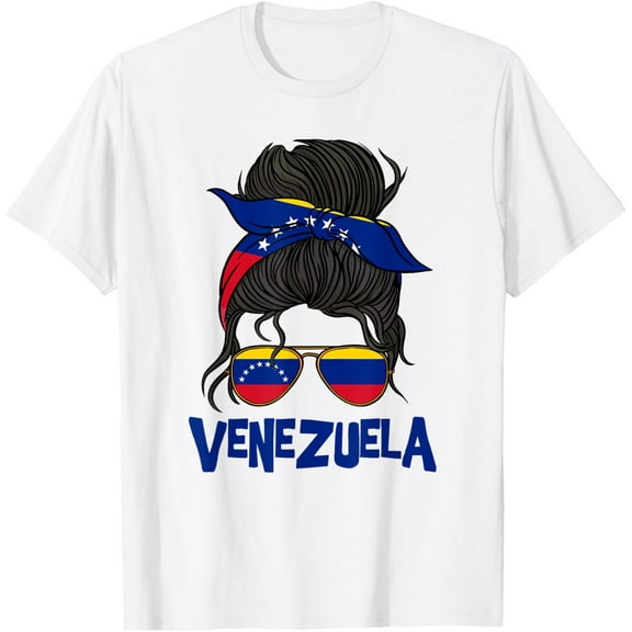 t-shirt Venezuela For Girl Venezuelan Flag for Women Venezolana T-Shirt mens, woman, white,funny,journey,Crew Neck, Short Sleeve,custom clothing patterns.gift