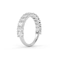 thumbnail image 4 of AFFY Half Eternity Wedding Band Ring, 1.95 Carat (ctw) Oval Cut Lab Grown Diamond Rings for Women In 10K Solid White Gold F-G, VS-SI Quality Ring Size-9, 4 of 6