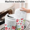 thumbnail image 5 of Pioneer Flower Floral Print Pattern Bathroom Rugs Mat, Non Slip Microfiber Bathroom Rug with Rubber Backing, Soft Mats for Bathroom Floor Tub Shower, 17"x47", 5 of 5