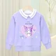 thumbnail image 5 of Sudadera con capucha de manga larga para niños, suéter con cuello de princesa Sanrios, dibujos animados, My Melody, Cinnamoroll, Kuromi, 5 of 5