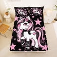 thumbnail image 5 of Erosebridal Cartoon Animal Unicorn Queen Sheet Sets For Kids,Kawaii Stars Print Bed Set 4-Piece, 5 of 6
