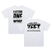 Jey Uso Four Letters One Word T-shirt Crewneck Short Sleeve Cotton Tee Women Men Streetwear Tops