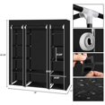 69" Portable Closet Storage Organizer Clothes Fabric Wardrobe Shoe Rack