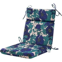 BLISSWALK Outdoor Chair Cushion,Seat & High Back Adirondack Rocking Wicker Chair Lawn Foam Cushion for Patio Furniture,45.5"x21"x3",Floral