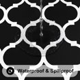 thumbnail image 3 of Mantel Smiry rectangular impermeable para mesas de 6 pies, color negro, 3 of 8