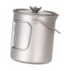 thumbnail image 5 of Hervidor de agua al aire libre Taza de café de titanio, olla de francesa de 25oz para barbacoa, mochilero al aire libre, pesca, 5 of 9