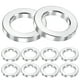 thumbnail image 1 of Uxcell Paquete de 10 espaciadores de aluminio M10 10.2mm/ ID x 16mm/ OD x 2.5mm/ L espaciador metálico redondo para tornillos, 1 of 1