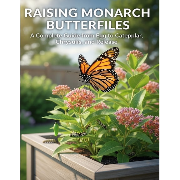 Raising Monarch Butterflies: A Complete Guide from Egg to Caterpillar, Chrysalis, and Release, (Paperback)
