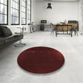 thumbnail image 3 of Ahgly Company Indoor Round Patterned Black Bean Brown Area Rugs, 7' Round, 3 of 6