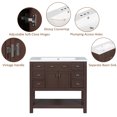 thumbnail image 3 of EUROCO 36" Bathroom Vanity with Top Sink, Modern Bathroom Storage Cabinet with 2 Soft Closing Doors and 6 Drawers, Single Sink Bathroom Vanity, 3 of 7