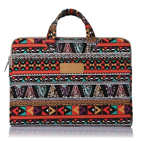 Laptop Briefcase Handbag for 13-13.3 Inch MacBook Pro, MacBook Air, Notebook Computer, Bohemian Style Canvas Fabric Case Bag Cover,