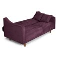 thumbnail image 4 of Sofá Cama De Velvet Morado Beehive Memory Foam Modelo Annika, 4 of 8