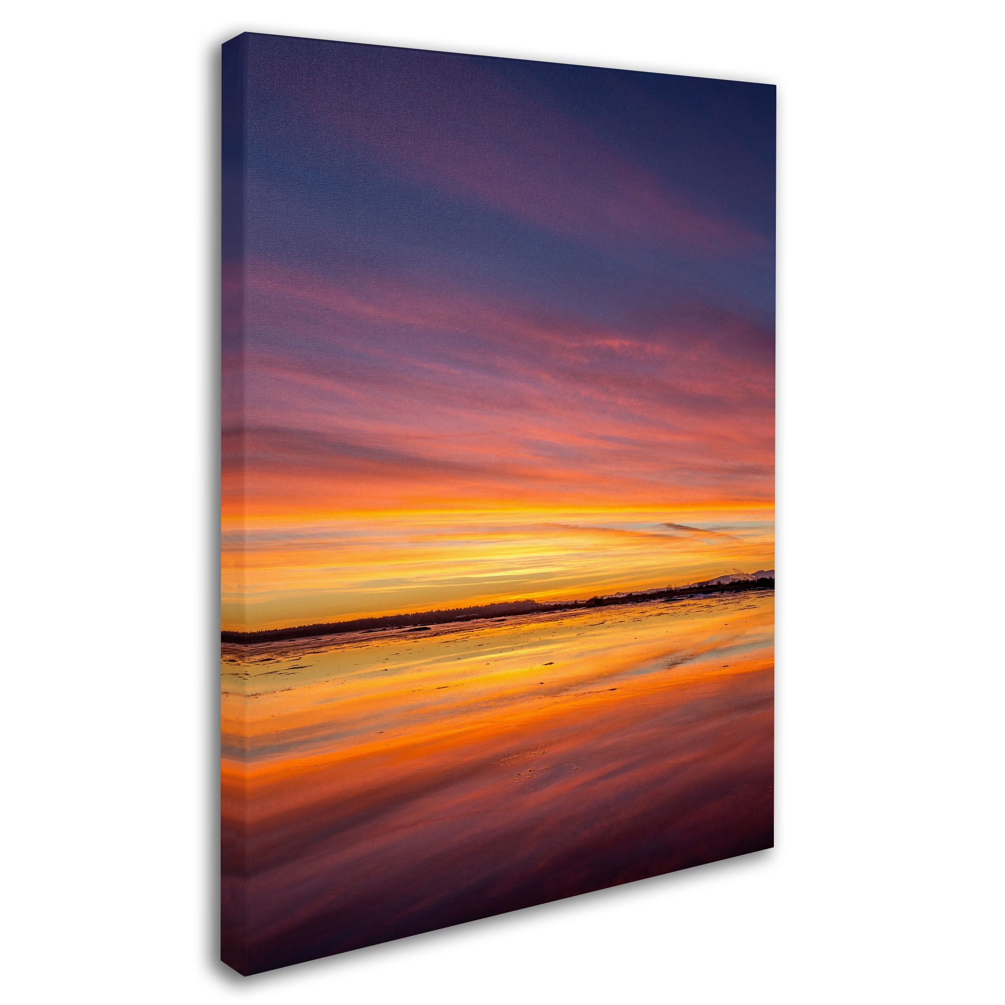 Trademark Fine Art "Boundary Sunset" Canvas Art by Pierre Leclerc