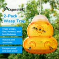 thumbnail image 2 of Trampa para avispas - Atrapaavispas, Trampa para abejas, Trampa para avispas amarillas, Trampa para moscas de la fruta, Trampa para avispones, Interior, Exterior, Forma de reloj de arena, 2 of 5