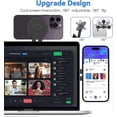 thumbnail image 2 of Magnetic Laptop Stand, Camera Continuity Compatible with MagSafe, Adjustable Extension Side for iPhone 14, 13,12 - Black, 2 of 5