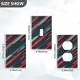 thumbnail image 7 of Yayeee Duplex Wall Plate 1-Gang 4.5"x2.7" Home Receptacle Light Switch Decorative Outlet Cover, Stars Abstract Lines, 7 of 7