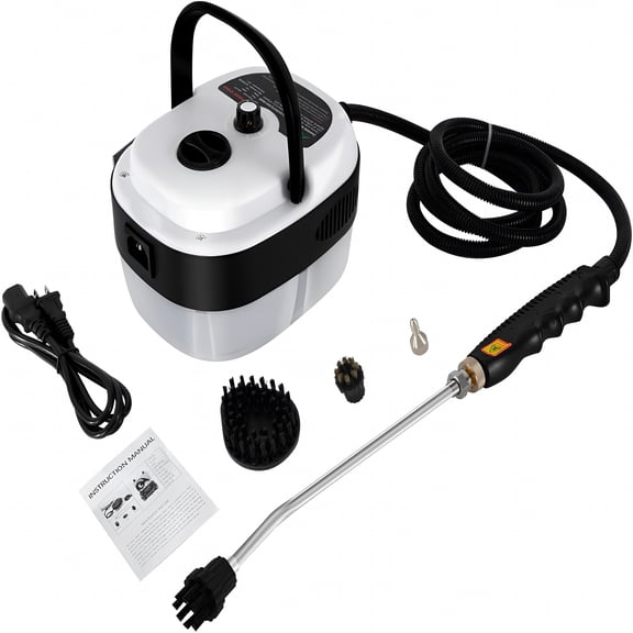 HIBIBUD High Heat Steam Cleaner,High Temperature Hand Steamer High Pressure Steam Cleaning Machine,Portable Steam Cleaner Washer for Home and Car (2500W 110V White)