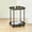 Black, variant on Side Table Coffee Table Tray, End Table Serving Cart Sofa Table with Wheel Movable Coffee Bar Stand Cart with Storage on Wheels,for Home Kitchen, Entryway, Living Room,Dining Room