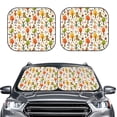 thumbnail image 2 of Sikiie Animals Forest Print Foldable Car Windshield Sun Visor, Car Window Sunshade Suitable for Sedan, SUV and Truck Car Accessories-Large, 2 of 6