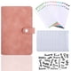 thumbnail image 1 of Cuaderno de cuero PU A6, cubiertas de carpeta de anillas redondas recargables de 6 anillas para cuaderno de papel de relleno A6, carpeta estilo agenda Personal, 1 of 6