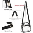 thumbnail image 4 of LOXOMU Clear Purse for Women Stadium, Cute Clear Crossbody Bag with 2 Adjustable Strap, Clear Bag for Concerts Sports, 4 of 6