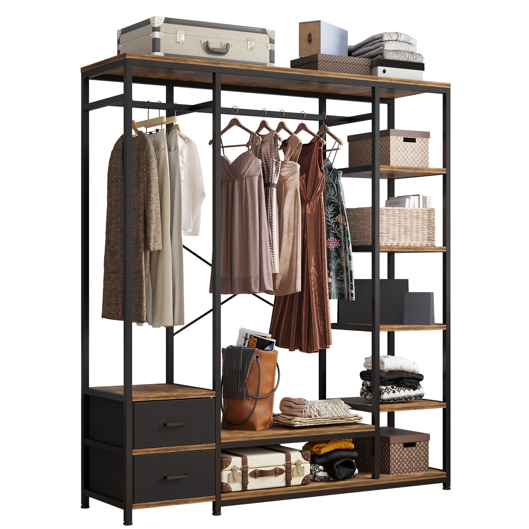 Zimtown Heavy Duty Clothes Rack, Metal Garment Rack, Freestanding