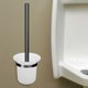 thumbnail image 4 of Soporte de vidrio para escobilla de inodoro: Vaso de vidrio esmerilado para escobilla de inodoro que ahorra espacio en baños domésticos., 4 of 8