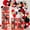 Red, variant on Set of 4 Grad Balloon Boxes with 139pcs Balloon Arch Garland Kit & 4 Lighted Strings – Navy Blue Graduation Decorations 2026