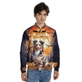 thumbnail image 4 of Mummy Miniature American Shepherd Happy Halloween with Pumpkins Bats Spooky Fun All Over Print 3D Baseball Jacket MAS Dog Lover Gifts Bomber Jacket Softball - 00019, 4 of 6