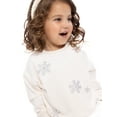 thumbnail image 6 of Wonder Nation Toddler Girls Embellished Velour Sweatshirt and Flare Pants Set, 2-Piece, Sizes 12M-5T, 6 of 8