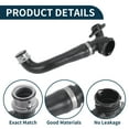 thumbnail image 4 of Manguera del radiador Unique Bargains No.97010623201 para Porsche Panamera 2010-2016 Manguera superior de goma negra 1 Pc, 4 of 6