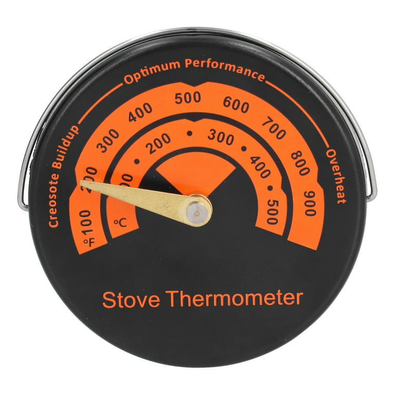 Magnetic Stove Thermometer Fire Stove Pipe Thermometer Gauge for Wood Log  Chimney Pipe Oven Temperature Meter(1 Piece)