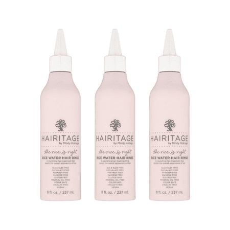Hairitage The Rice Is Right Rice Water Hair Rinse, 8 fl oz (Pack of 3)