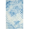 thumbnail image 2 of Safavieh Dip Dye Aylmer Distressed Area Rug, Blue/Ivory, 5' x 8', 2 of 11