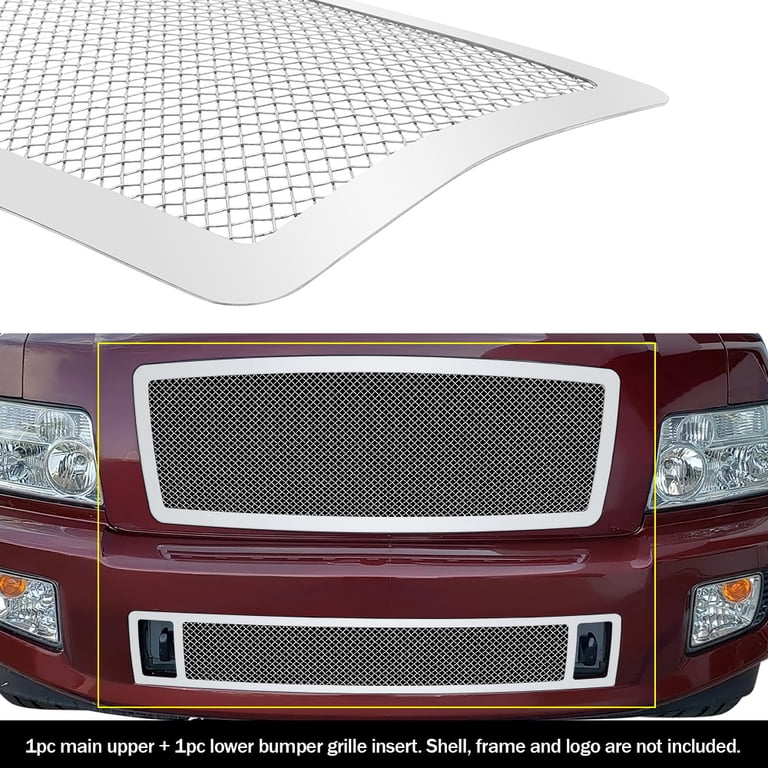 Onegrille Chrome Billet Grille Insert For 2004-2010 Infiniti QX56 Lower Bumper