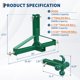 thumbnail image 2 of QinaQin Enganche de 3 puntos para remolque con receptor de 2 pulgadas y bola, capacidad de 10000 lb, ideal para tractor subcompacto y equipo agrícola, 2 of 7