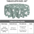 thumbnail image 4 of Merry Christmas Round Tablecloth 60 Inch, Christmas Party Tablecloths Stain Resistance Polyester Table Cloth for Holiday Parties Kitchen Dining Indoor Outdoor, 4 of 6