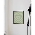thumbnail image 6 of HAUS AND HUES Sage Green Wall Décor – Teen Wall Art Hearts Sage Green Room Decor Aesthetic Cute Posters Aesthetic Heart Wall Art Wall Poster Aesthetic Dark Green Decor (16” x 20” Framed Black), 6 of 6