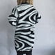 thumbnail image 5 of Ailaofu Women’s Mock Neck Sweater,Zebra Print Top,Knit Pullover Sweater Long Sleeve for Women Trendy 2025, 5 of 5