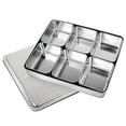 thumbnail image 1 of Caja de especias de acero inoxidable 304, organizador de condimentos de múltiples compartimentos de estilo japonés, ideal para cocina y uso comercial, 1 of 5