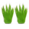 thumbnail image 1 of Moyic 1 par de guantes de felpa, guantes de Navidad, Halloween, fiesta de lujo, accesorios de Cosplay, decoración de Navidad, guantes para hombres, Kits de decoración para fiestas Moyic HA008518-00B, 1 of 6