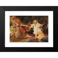 thumbnail image 2 of Max Lewis 14x11 Black Modern Framed Museum Art Print Titled - Dancing Girls (Girls Dancing), 2 of 5