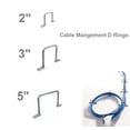 thumbnail image 3 of 2" Cable Management Distribution "D" Rings (50 Pack), 3 of 3